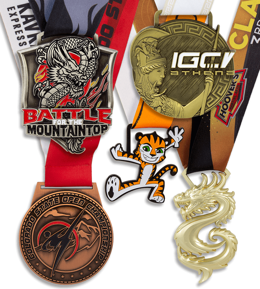 Martial Arts Medals Die Cast